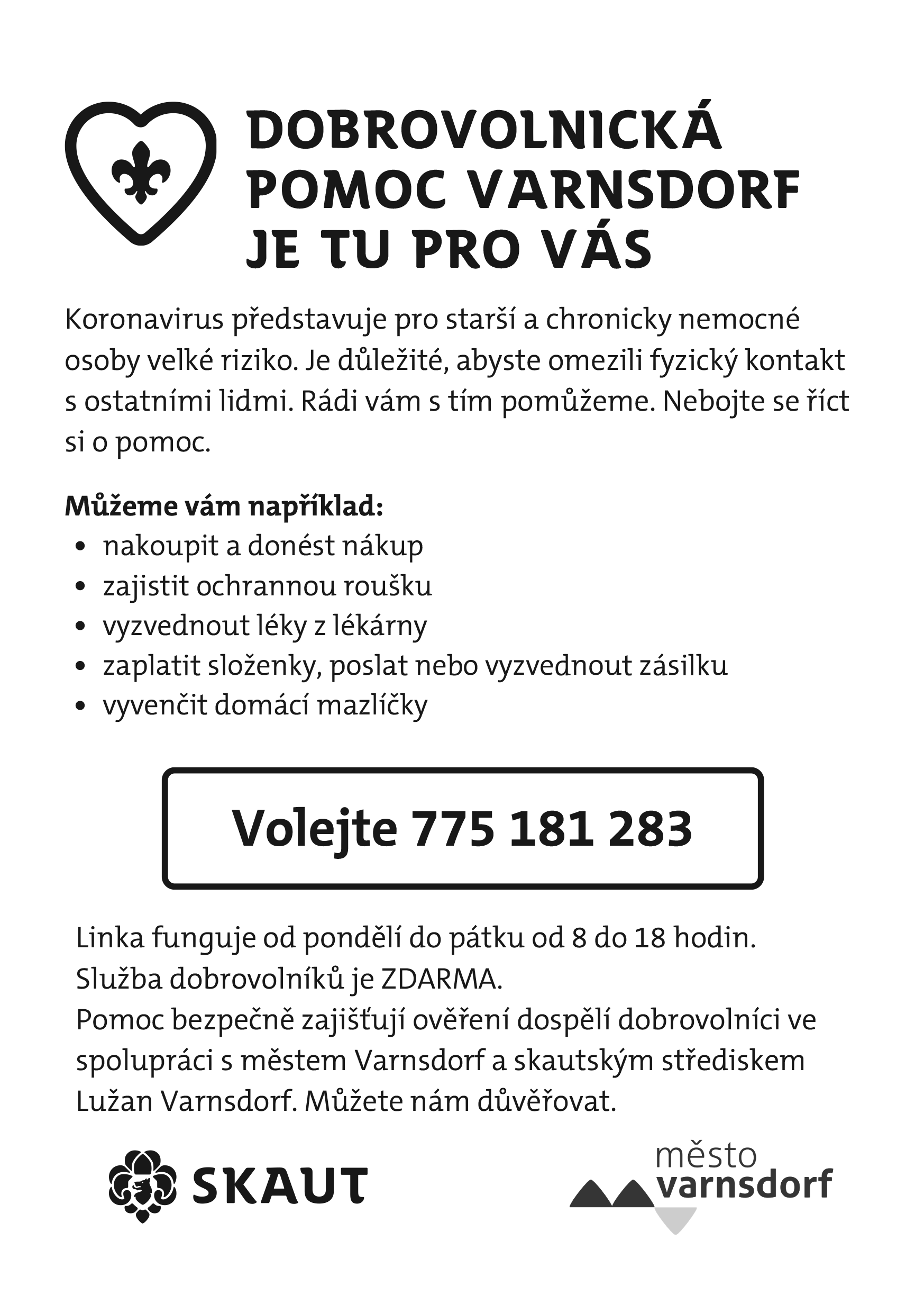 informaci letak koronavirus | Město Varnsdorf