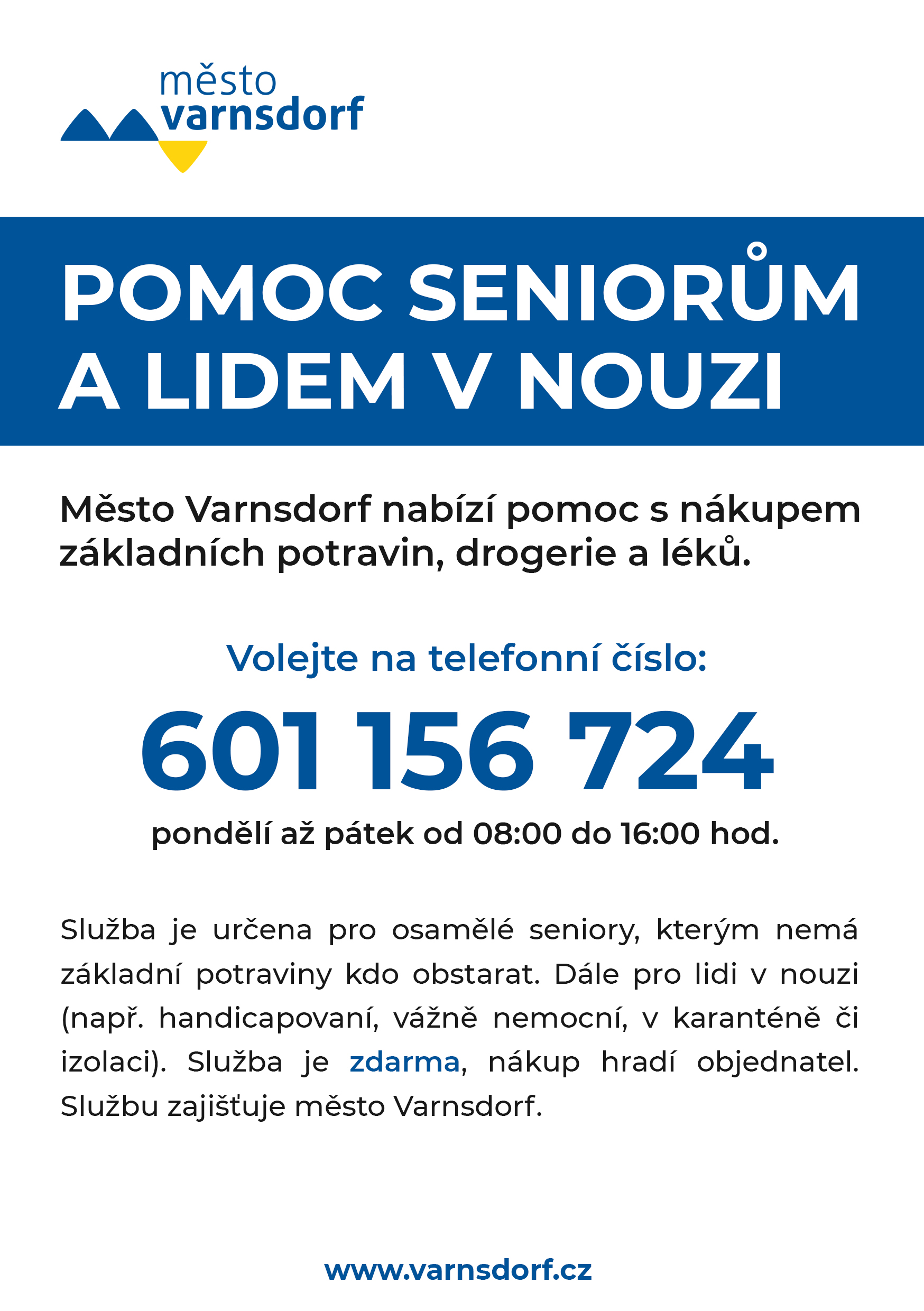 letak pomoc seniorum | Město Varnsdorf