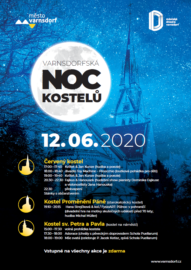 plakat noc kostelu | Město Varnsdorf