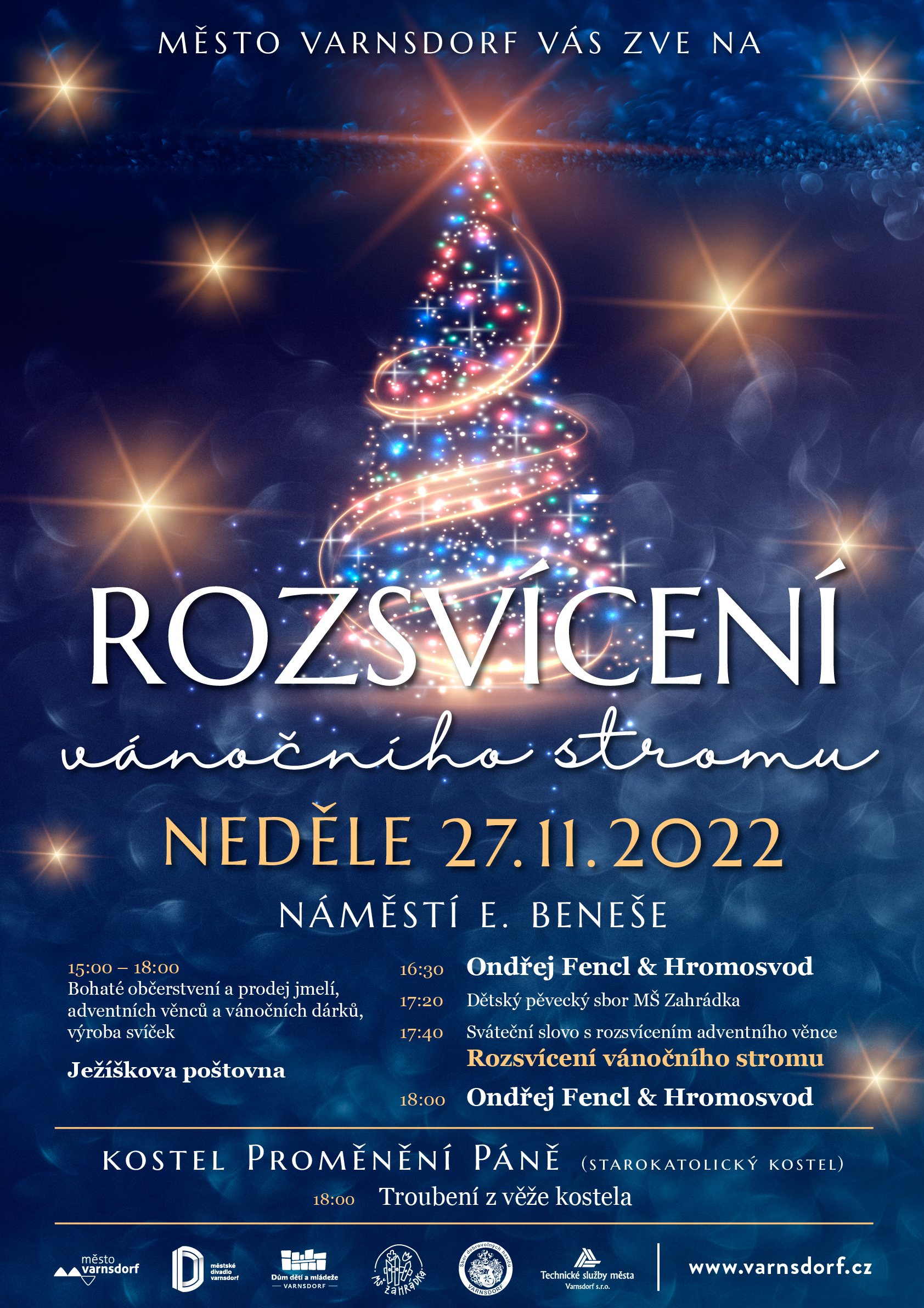 o rozsviceni vanocniho stromu 22 | Město Varnsdorf