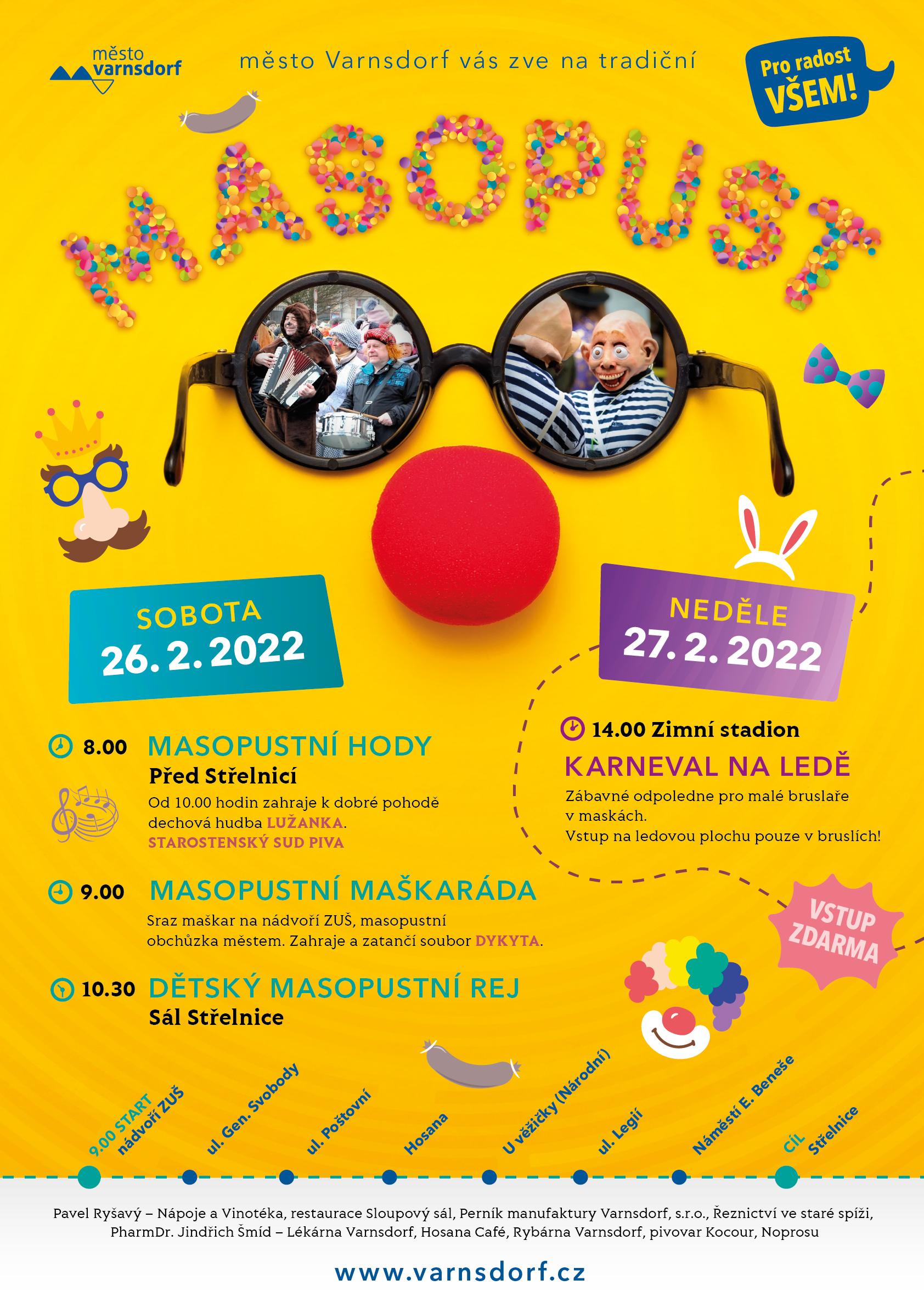 o masopust plakat web | Město Varnsdorf