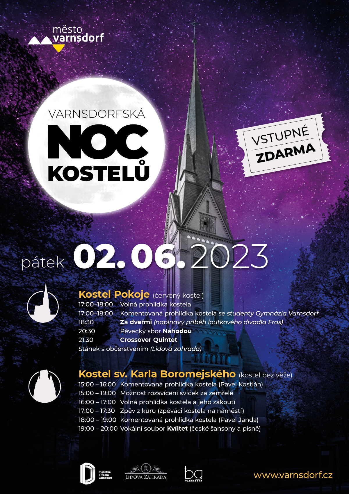 noc kostelu 2023 | Město Varnsdorf