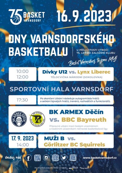plakat basket | Město Varnsdorf