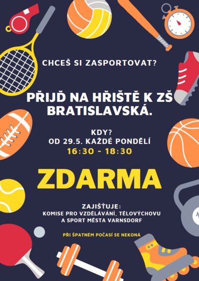 sport zdarma plakat | Město Varnsdorf