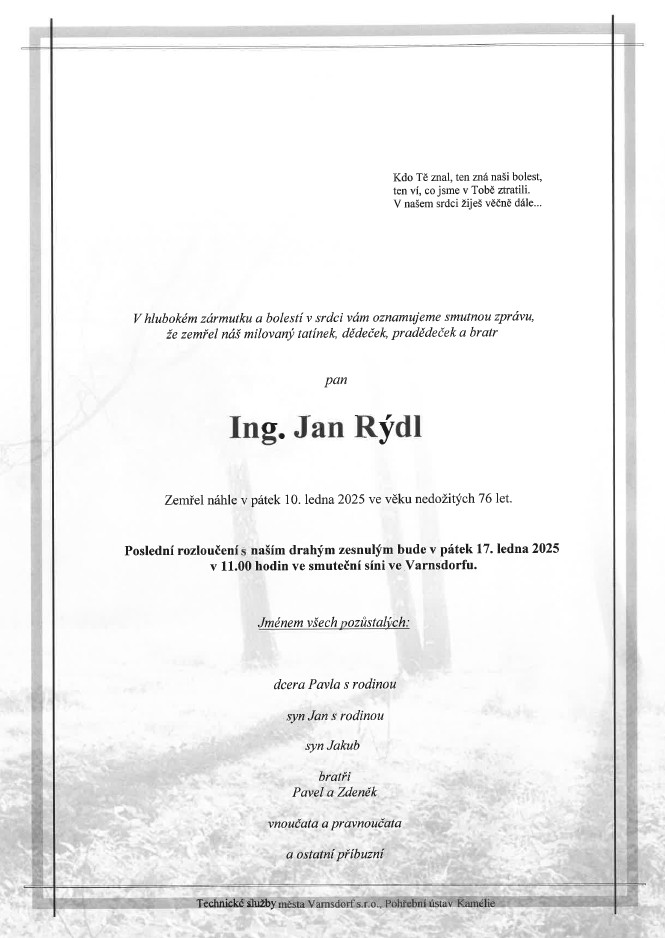 parte jan rydl | Město Varnsdorf
