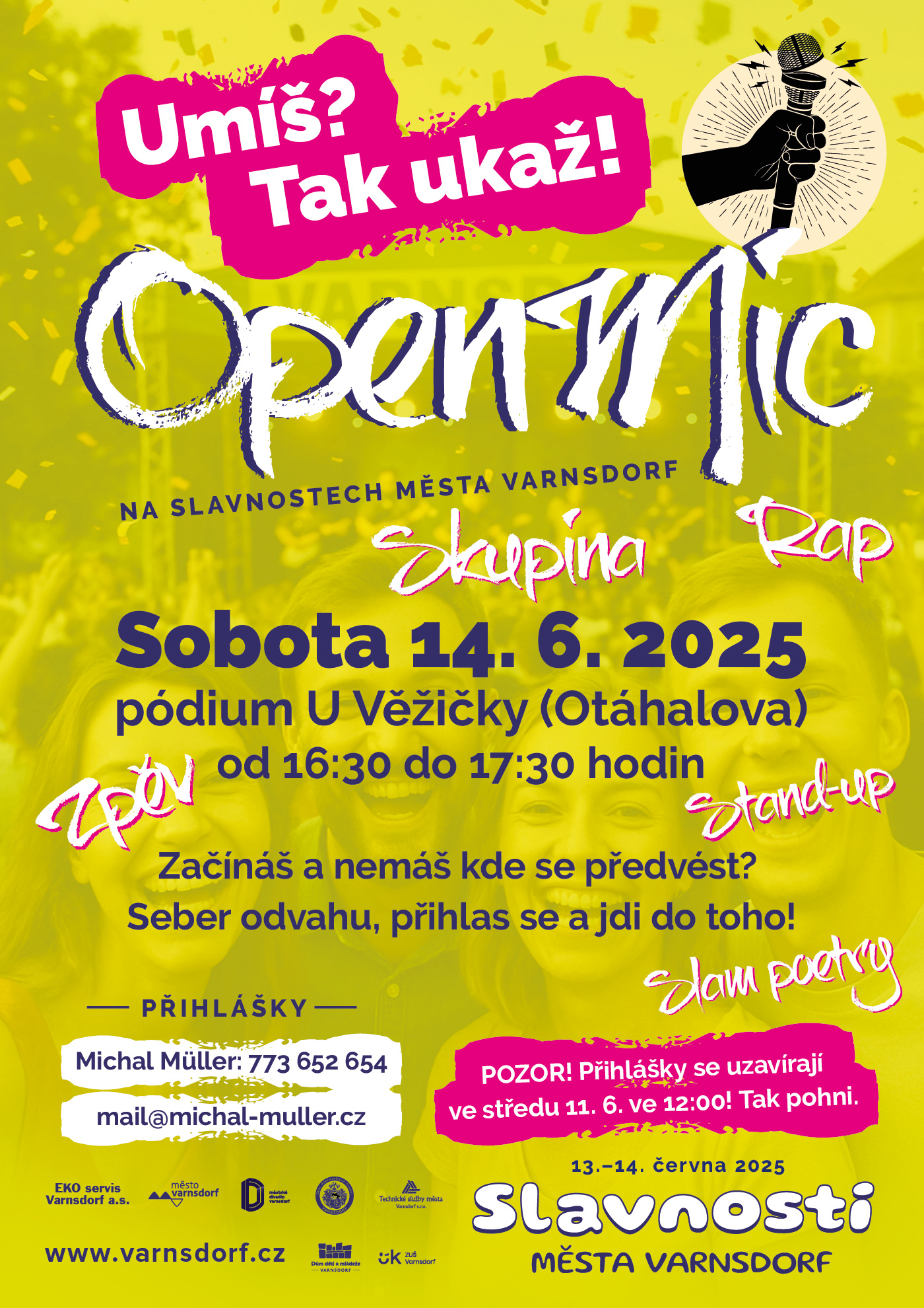 o open mic slavnosti mesta25 | Město Varnsdorf